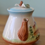 japanese ceramic teapot for a country house