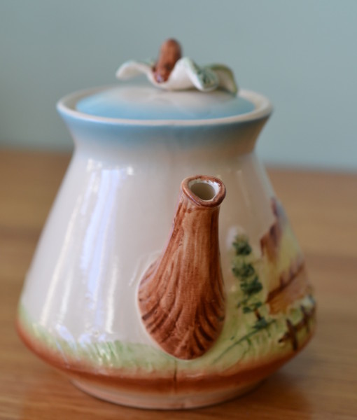 japanese ceramic teapot for a country house