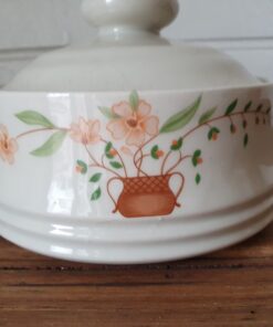 Alternative view of Countryside collection stoneware ramekin bowl lid