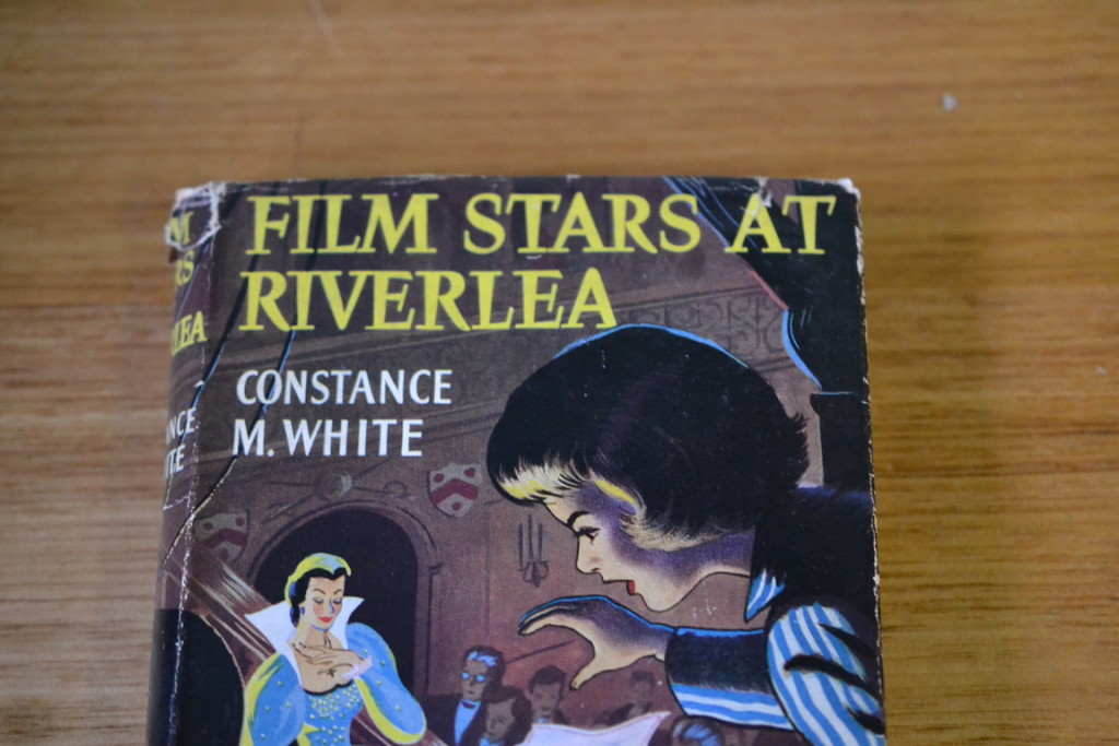 Old book Film starts at Riverlea Constance M white hard cover