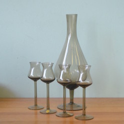 polish glass and decanter and glasses