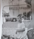 Vintage Black & White photo Toddler Chil