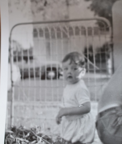 Vintage Black & White photo Toddler Chil