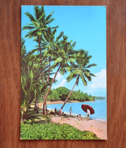 Vintage Postcard 1965 Korolevu Beach Fiji