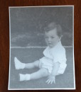 Vintage Black & White photo Toddler Child