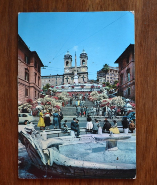 Vintage Postcard 1965  Roma Trinita dei Monti