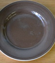 staffordshire ironstone ceramic plate brown