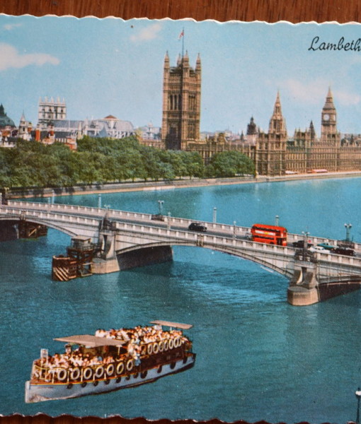 Vintage Postcard 1965 Lambeth Bridge, London