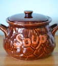 Retro soup bowl dish ceramic