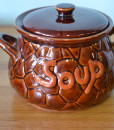 Retro soup bowl dish ceramic
