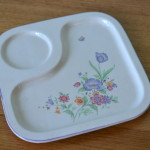 Mid century ceramic fruit platter Japan