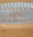 Art deco cut glass dish serving nibbles tray tableware