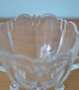 Vintage bowl Art Deco cut glass glassware dish condiment