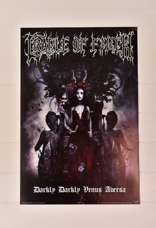 Gothic Poster Cradle of Filth poster Darkly Darkly venus abersa printed in Canada  2011
