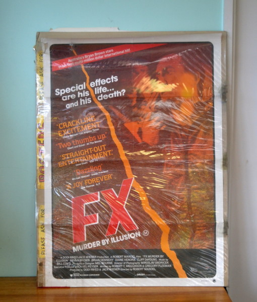 Vintage original Movie poster FX Murder by Illusion 1986