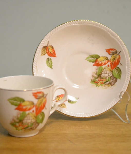 Vintage  Winterton Longton Art Deco  England duo tea cup & saucer CGT1