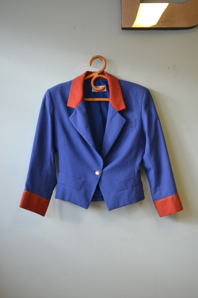 Vintage Womens Qantas jacket Yves Saint Laurent uniform
