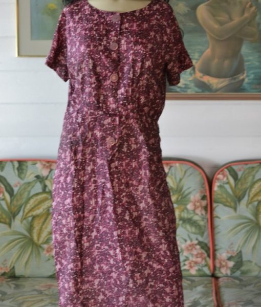 Vintage purple summer dress size 10 AUS