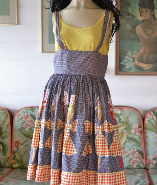Vintage women's 1960s Rockabilly dress Size AUS 8-10