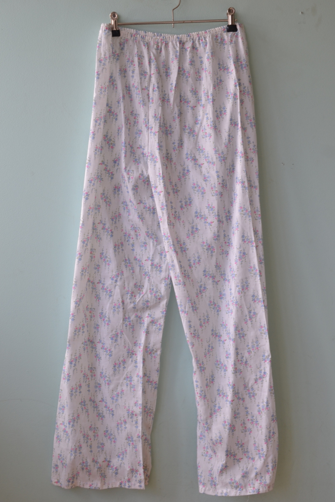 Vintage women's pajamas pants OT1A - Funky Flamingo