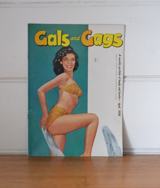Vintage  Gals and Gags magazine 1958