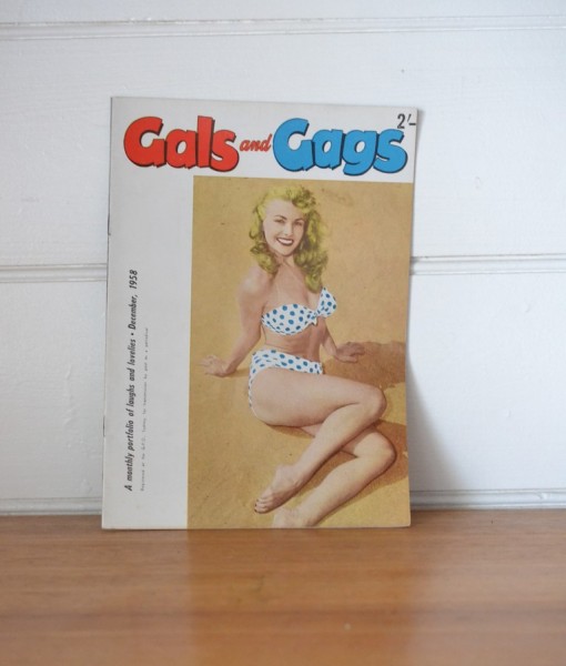 Vintage Gals and Gags magazine December 1958
