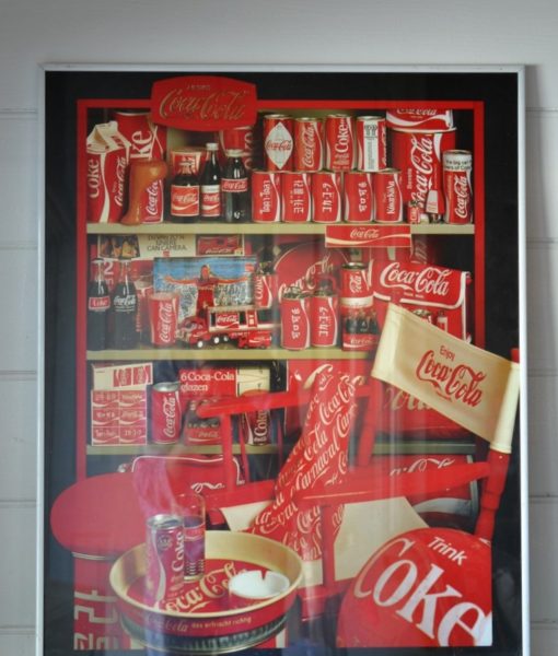 Vintage Coke Coca Cola poster framed