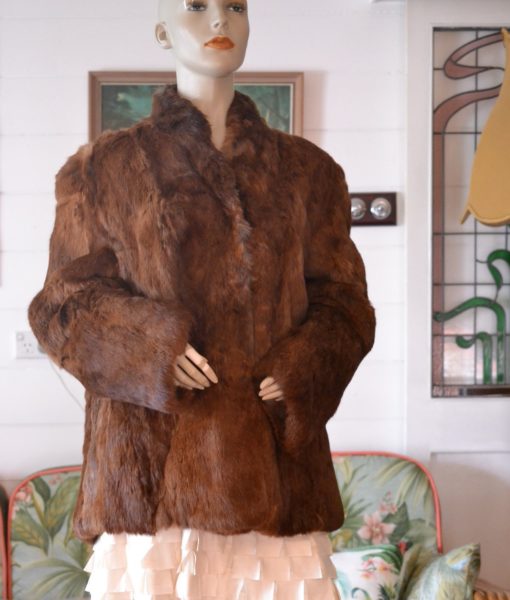 vintage fur jacket Stephen Dattner