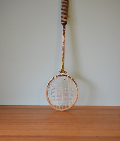 Vintage old wooden squash tennis racquet Spalding