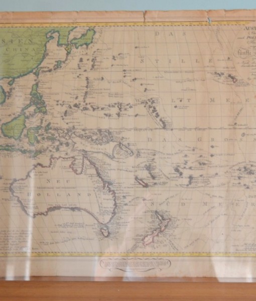 Vintage map Australia Australien Sudland 1802 Johanes Walch