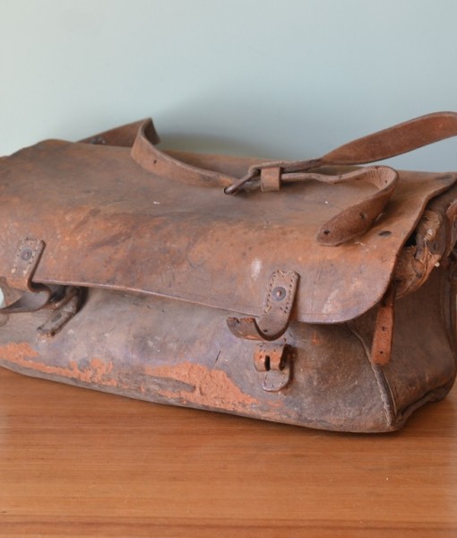 Antique Postmas bag leather satchel