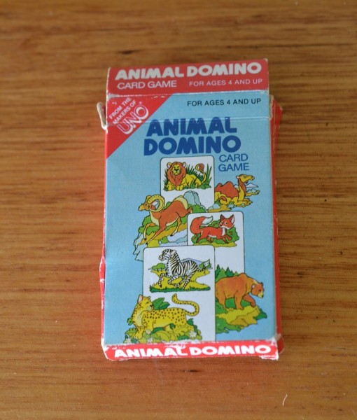 Vintage Animal Domino 1983 Belgium card game
