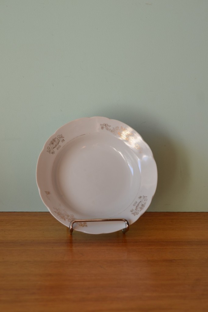 Vintage ceramic ET dessert bowl Japan