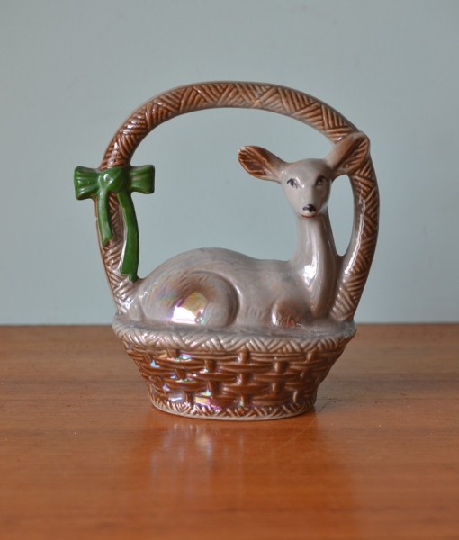 Vintage ceramic deer figure figurine  Brazil