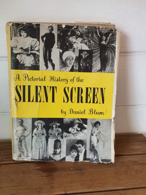 Vintage book A Pictorial History of the Silent Screen Daniel Blum 1953 LYLBT1