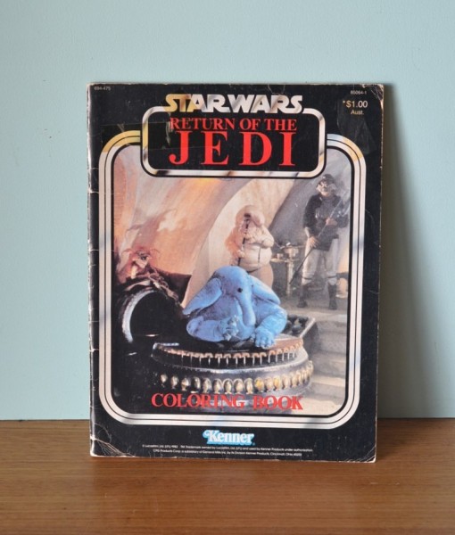 Vintage  Star Wars Return of the Jedi Colouring Book used Kenner 85064-1