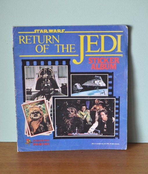 Vintage  Star Wars Return of the Jedi  sticker album used