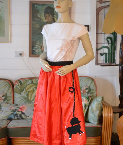 vintage womens poodle skirt