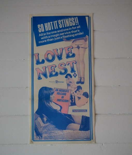 Vintage Daybill Movie Poster Love Nest Exploitation