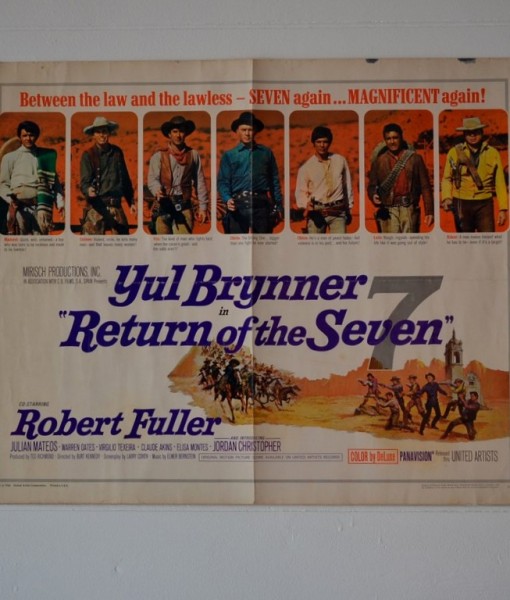 Vintage Movie Poster Return of the Seven  Limited Ed 66/353