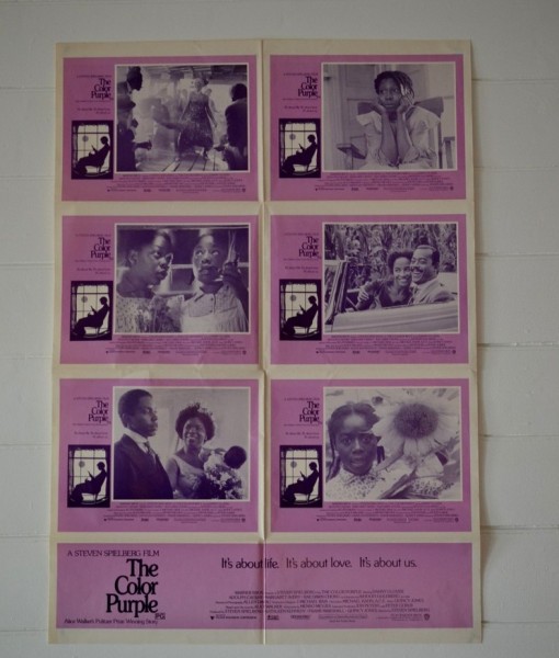 Vintage 6 x Lobby Card  The colour Purple 1985