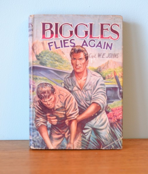 Vintage Childrens book  Biggles Flies Again W.E Jonhs 1961