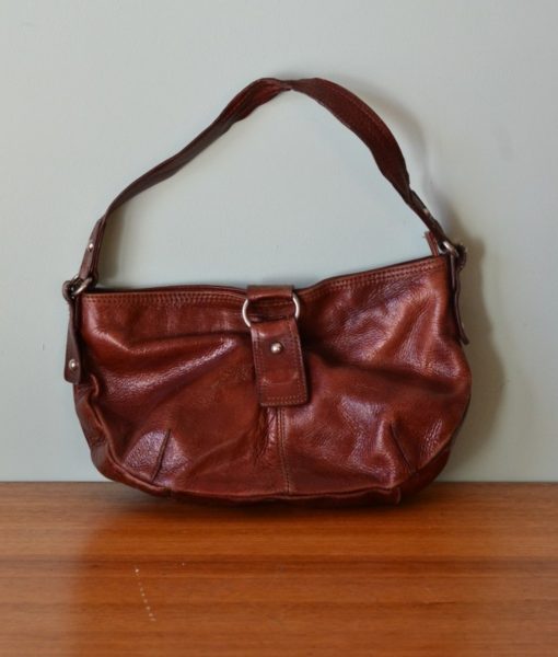 Vintage Leather Italian handbag Melleni shoulder bag