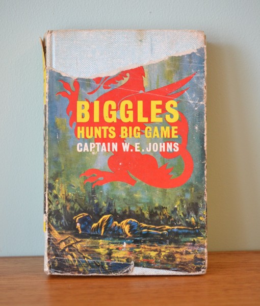 Vintage Childrens book  Biggles Hunts Big Game W.E Jonhs