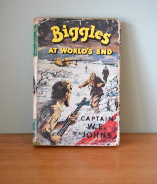 Vintage Childrens book Biggles At Worlds End Captain W.E Johns 1959