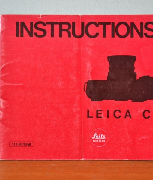 Vintage Leica CL camera manual  instructions