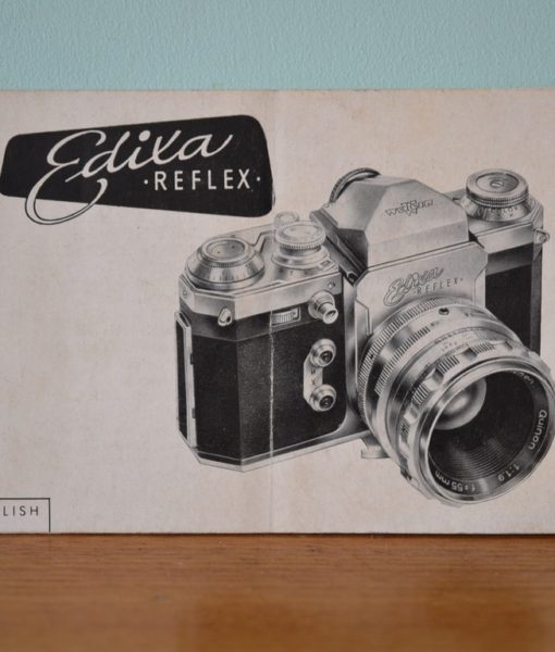 Vintage Edixa Reflex camera manual  instructions
