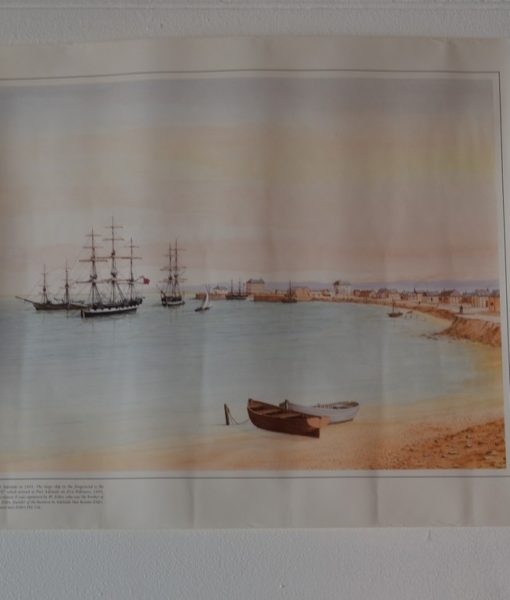 Vintage poster  Port Adelaide 1844 ships Maritime