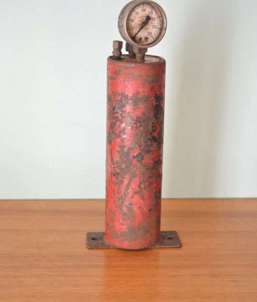 Antique metal air compressor pump Hughes