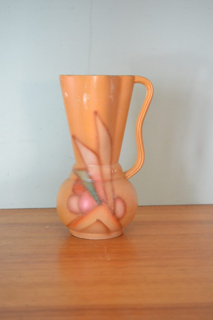 Antique Art deco ceramic vase Made in England jug vintage Crete